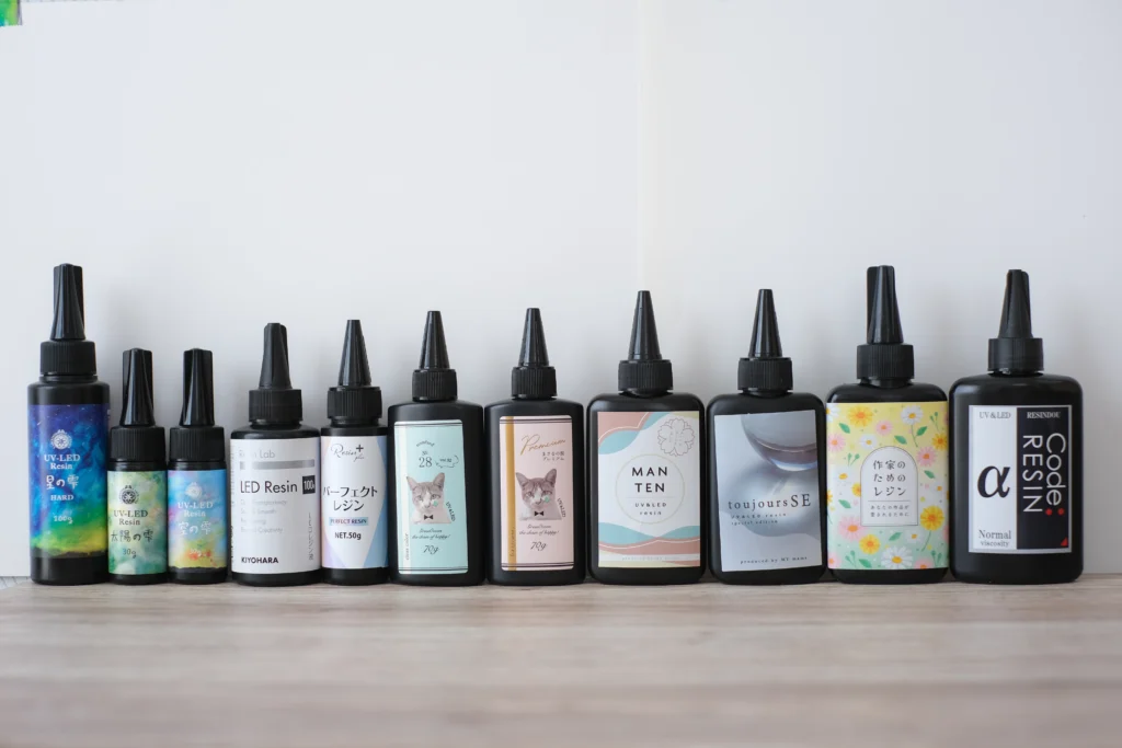 レジン比較実験